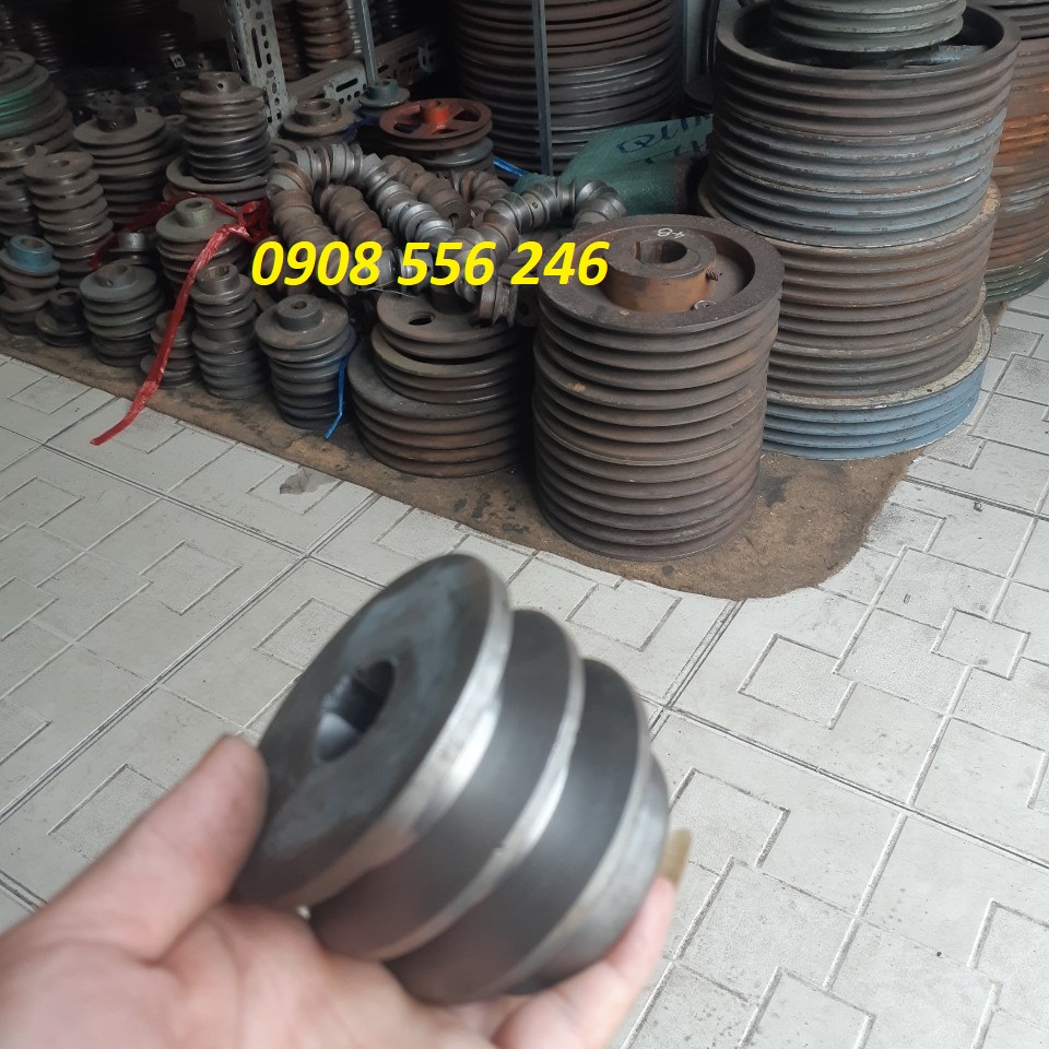 Puly 7 phân 2 rãnh B loại đặc cốt 24