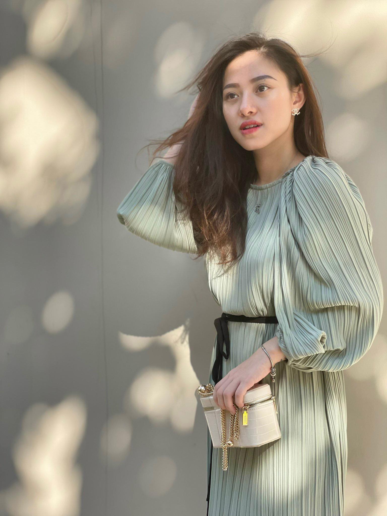 [CHIANDOAN ORDER] Alysa Dress - Váy dập ly buộc eo dáng dài