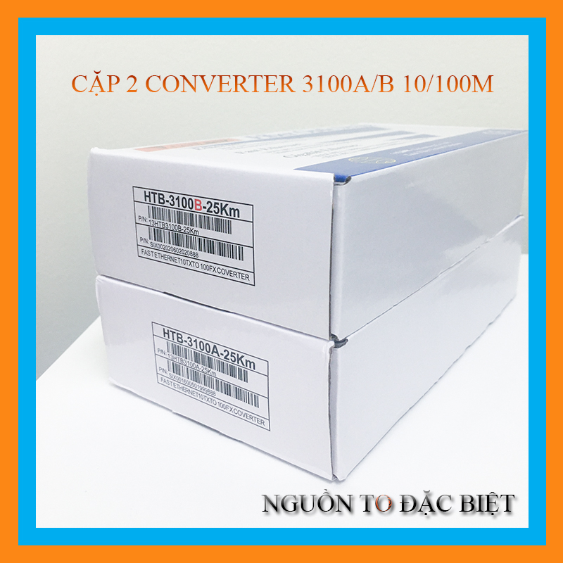Cặp 2 Converter quang Bộ chuyển đổi quang điện NetLink HTB 3100 AB