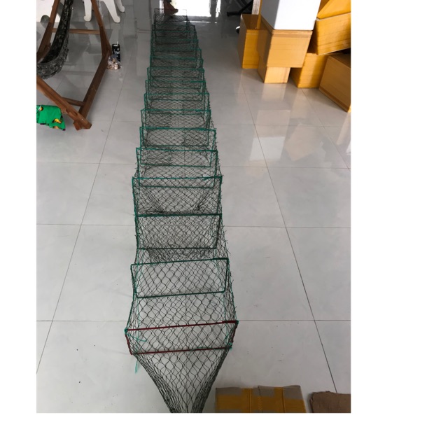 Lú dây đặc cua ,lú bắt quái,12 cửa ngục. mắt lưới 7p. lưới đậu 18, 18 vành,dài 5m