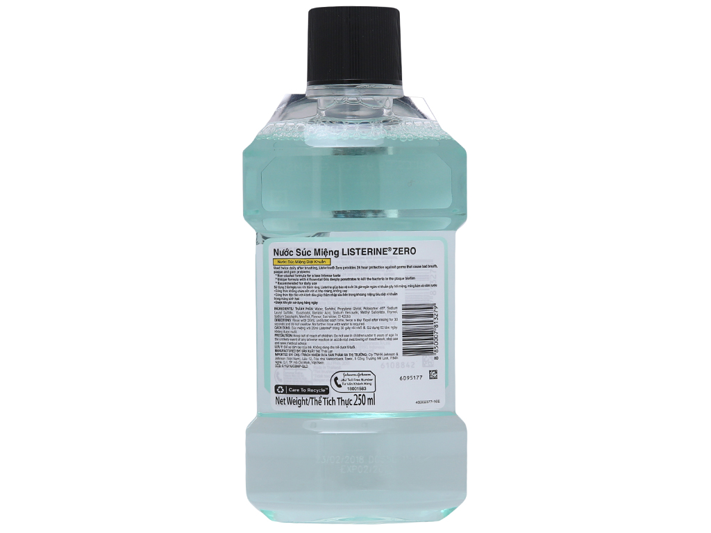 Nước súc miệng diệt khuẩn Listerine Zero 250ml