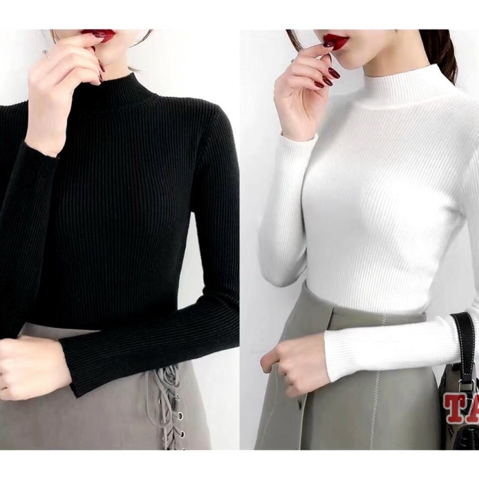 Áo len cổ 3 phân hàng Quảng Châu