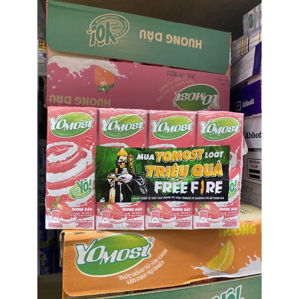 Sữa chua uống Yomost vỉ (4x170ml)