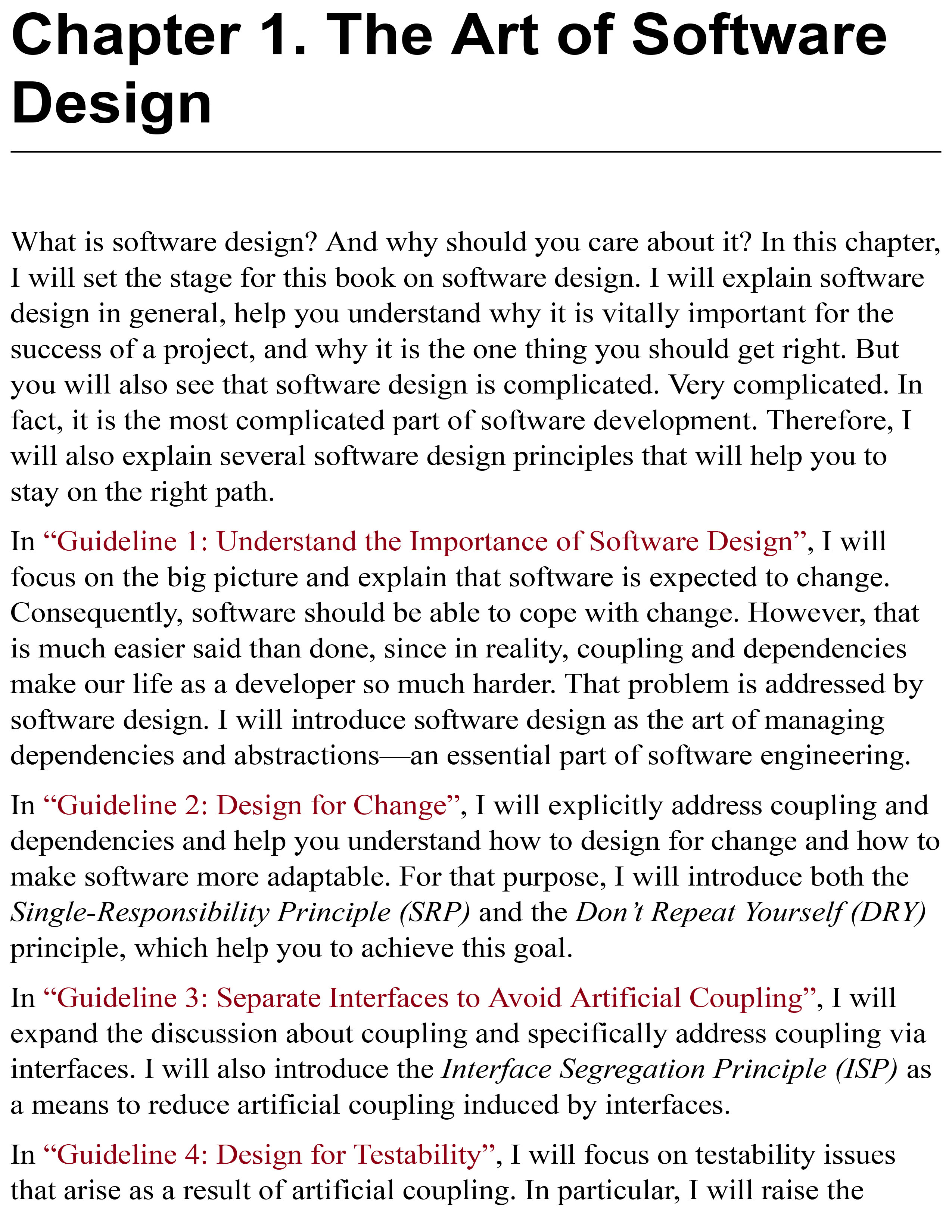 C++ Software Design Design Principles and Patterns for High-Quality Software