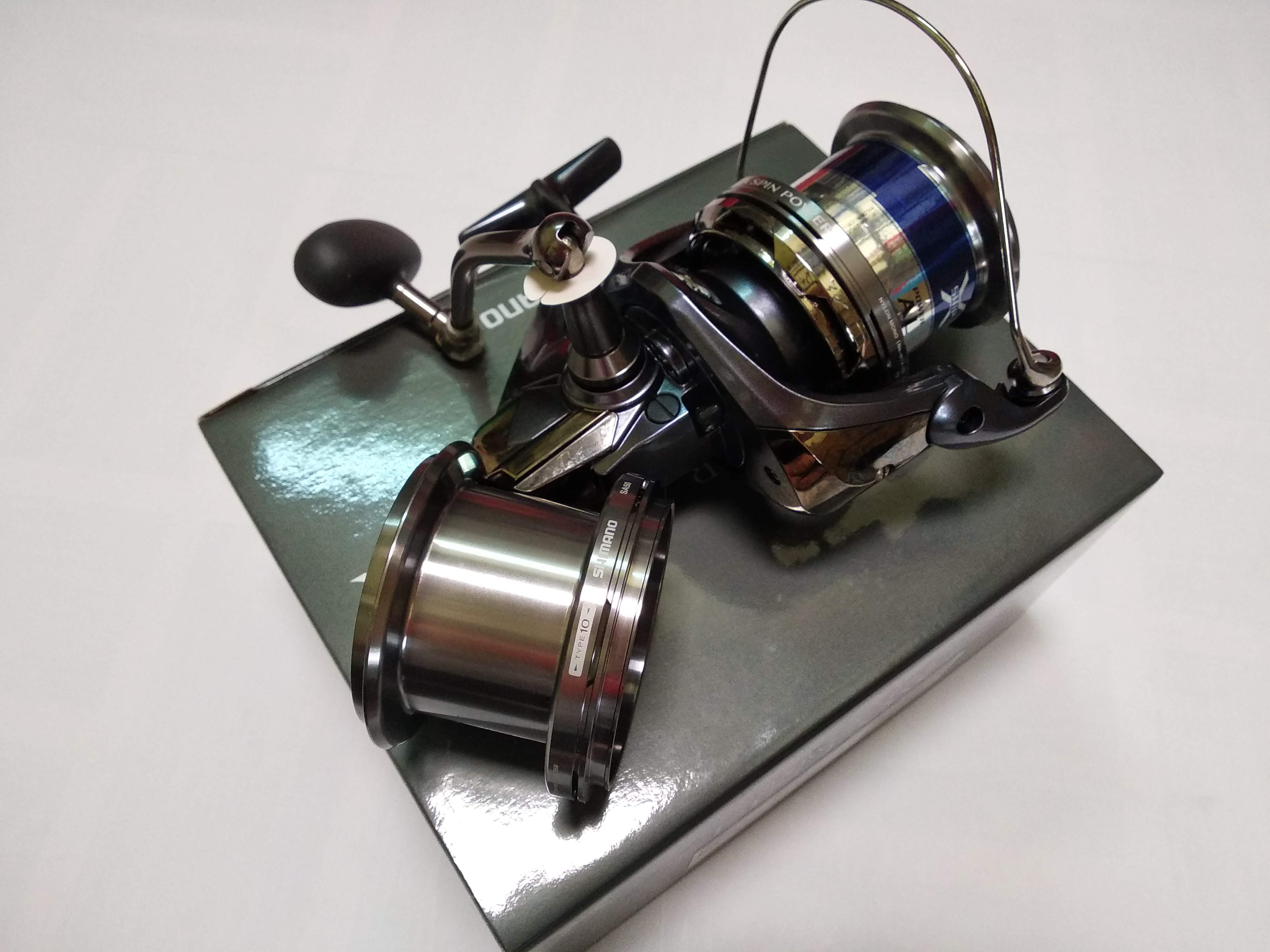 Máy Câu Cá Shimano Power Aero Spin Power Size 8 - Máy Đứng