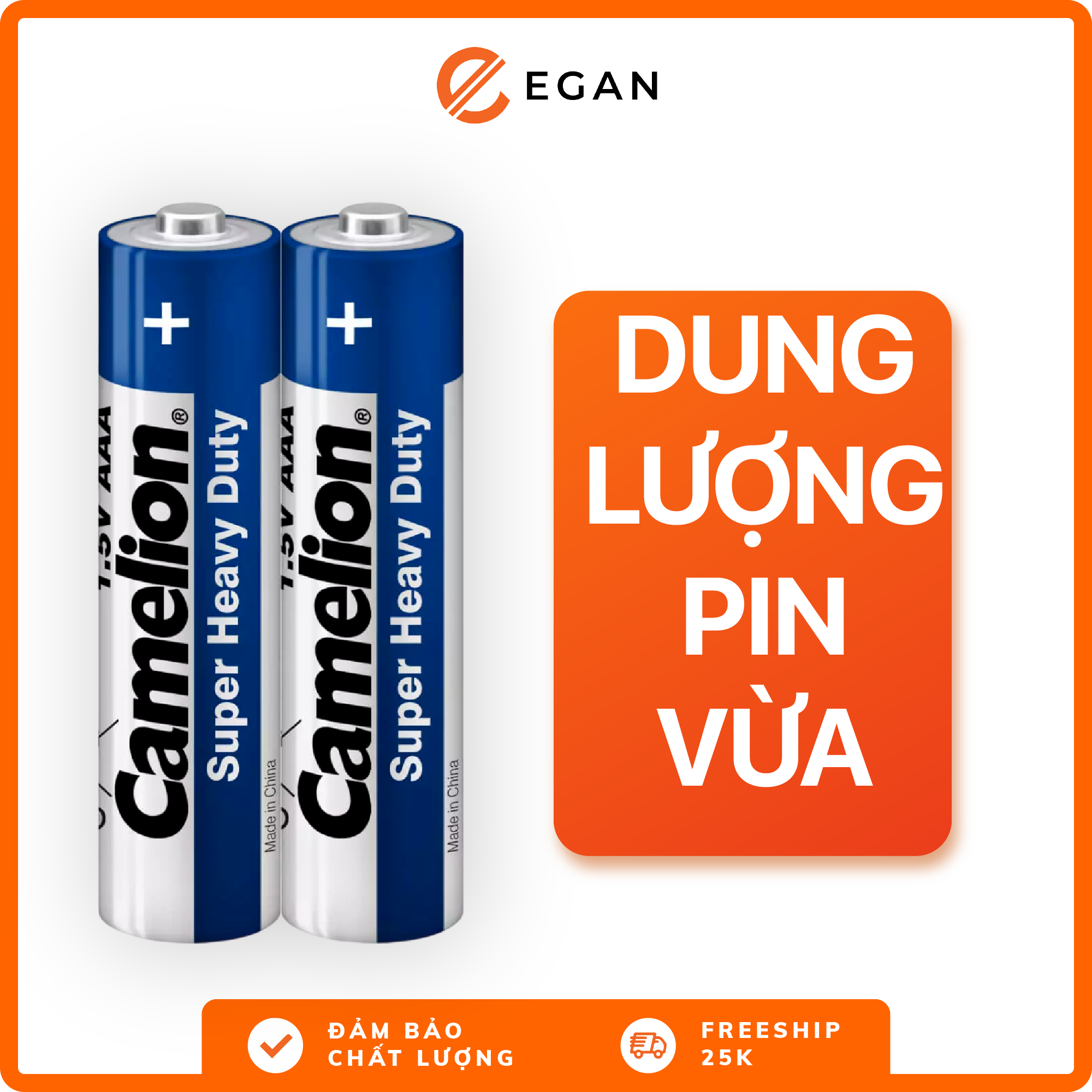 Cặp 2 viên pin AAA Camelion