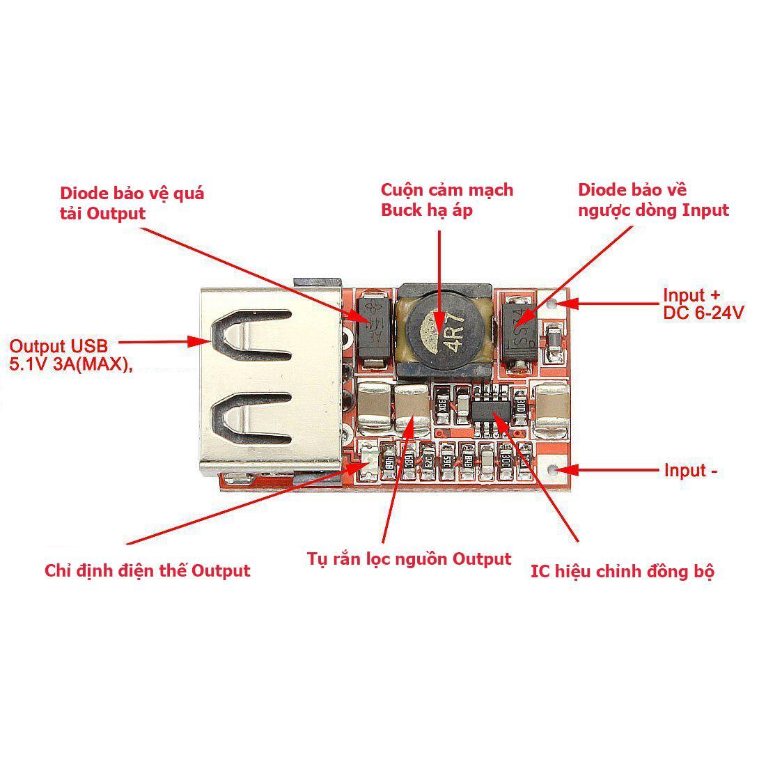 Motorcycle Phone Charger Circuit - 1 USB Port