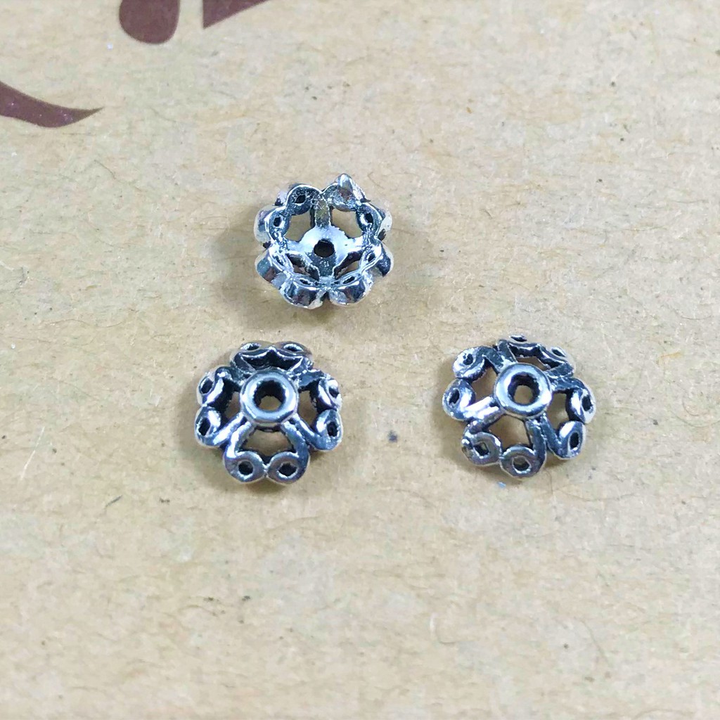 Charm ốp bạc thái ốp hạt đá - Charm bạc 925 - Mã CA070-079