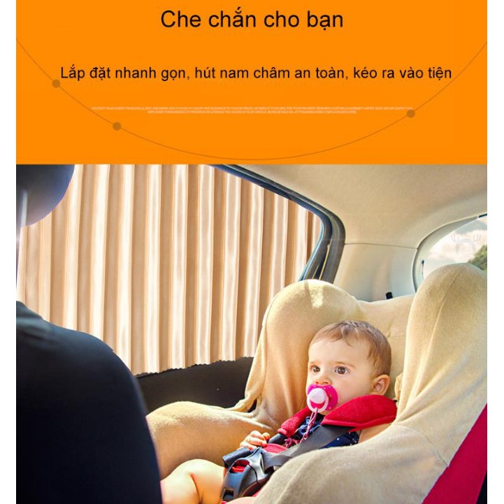 Bộ 4 chiếc rèm chắn nắng nam châm trên ô tô