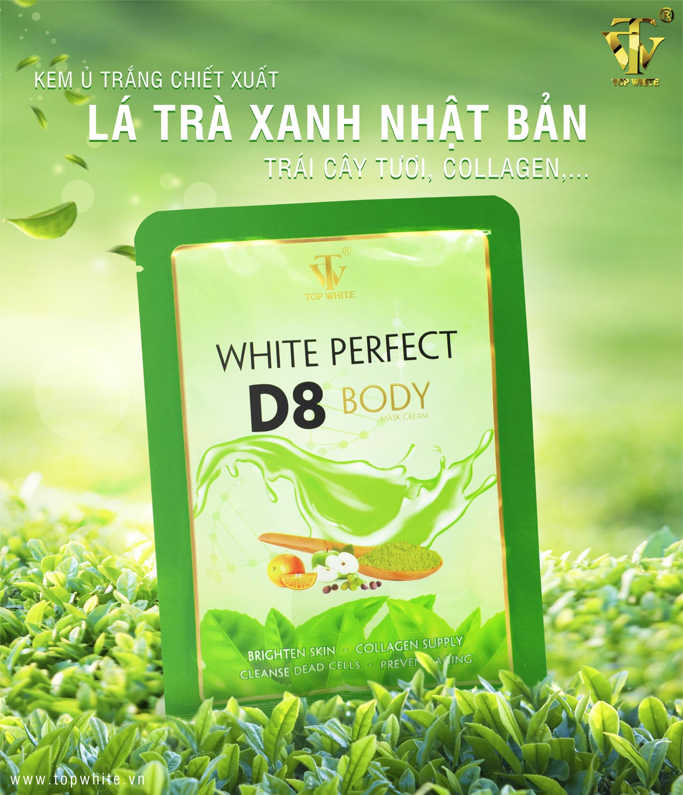 [HCM]Kem ủ trắng White Perfect Body D8