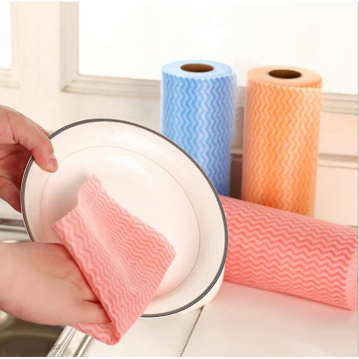 Cuộn khăn lau đa năng bằng vải không dệt