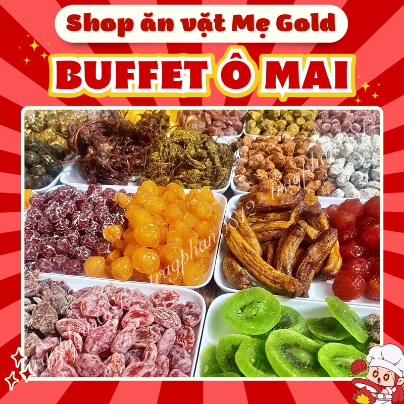 [100g dùng thử] Buffet ô mai, mứt trái cây sấy các loại tự chọn