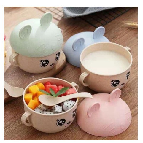 Bộ Bát Ăn Dặm Lúa Mạch Mickey, Bát Ăn Dặm Dễ Thương Cho Bé