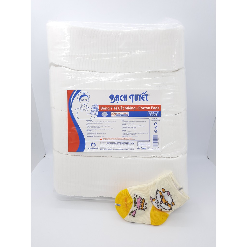 [HCM]BÔNG CẮT BẠCH TUYẾT 1KG (7X7 CM)