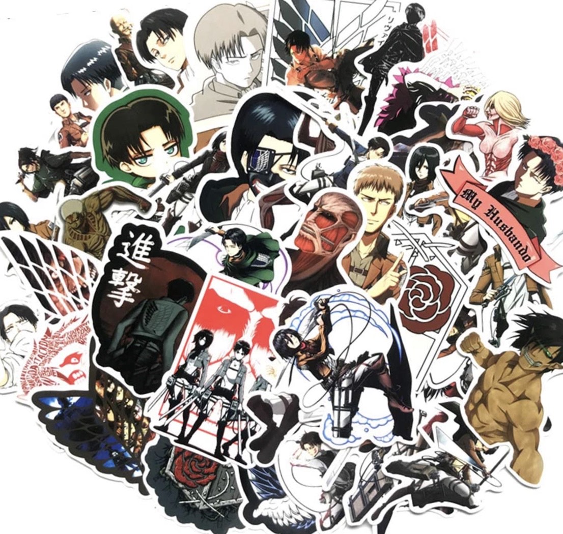 Set 30- 60 Sticker Attack On Titan
