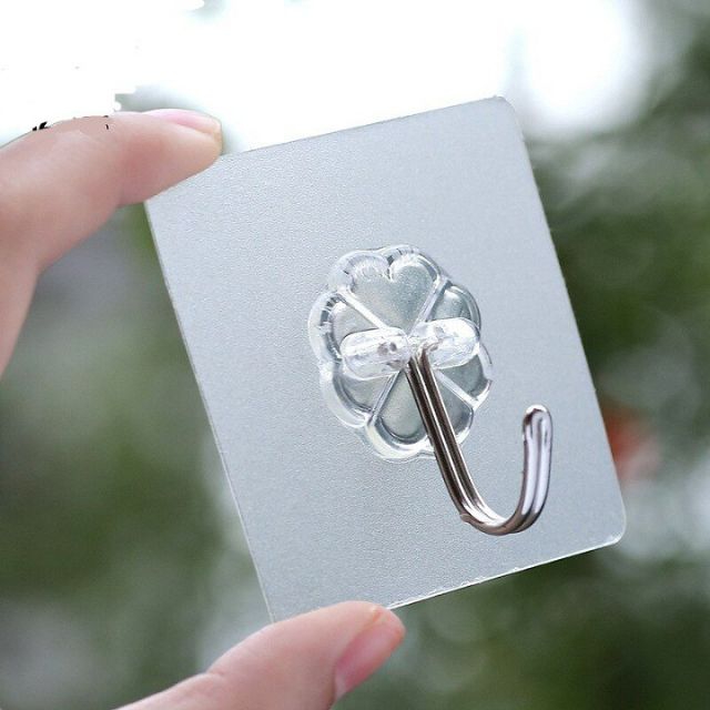 Móc dán tường chịu lực siêu dính trong suốt 6x6cm m66