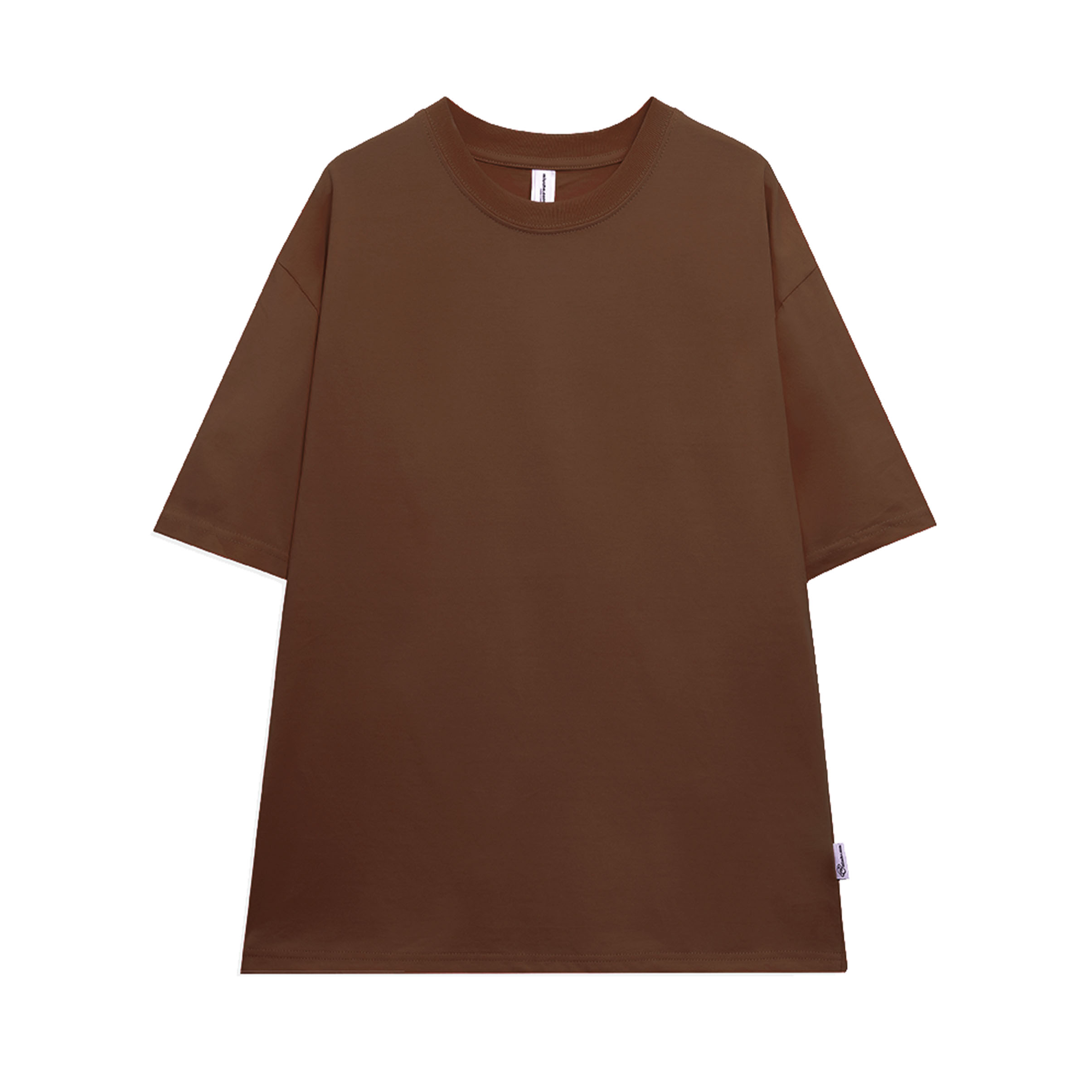 Áo thun trơn nữ form rộng ATT01 Miucho vải cotton cổ tròn in basic