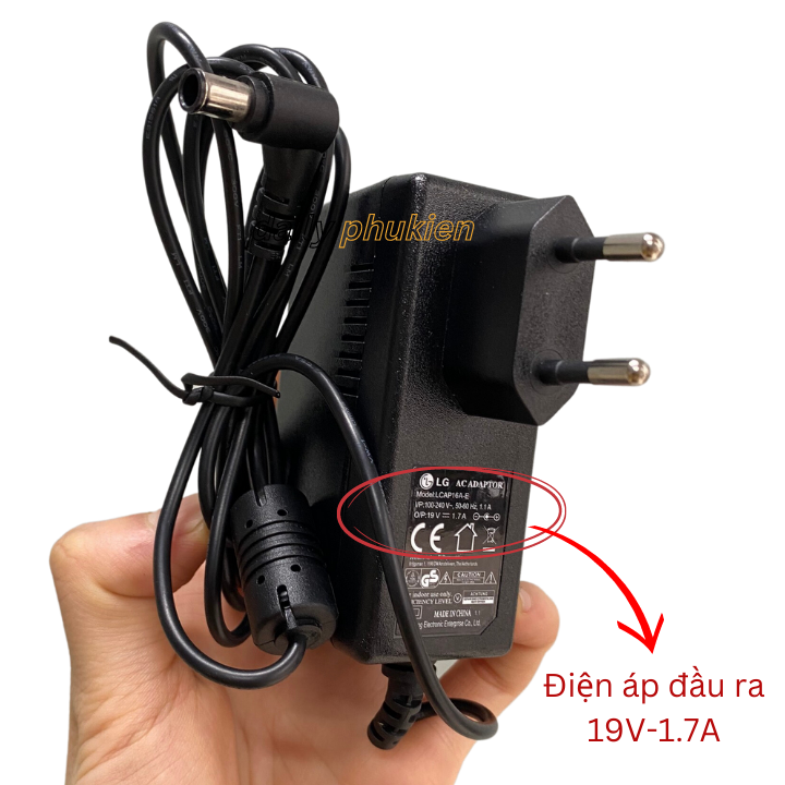 Dây nguồn màn hình lg 19v 1.6a / 1.7a /1.8a hàng zin