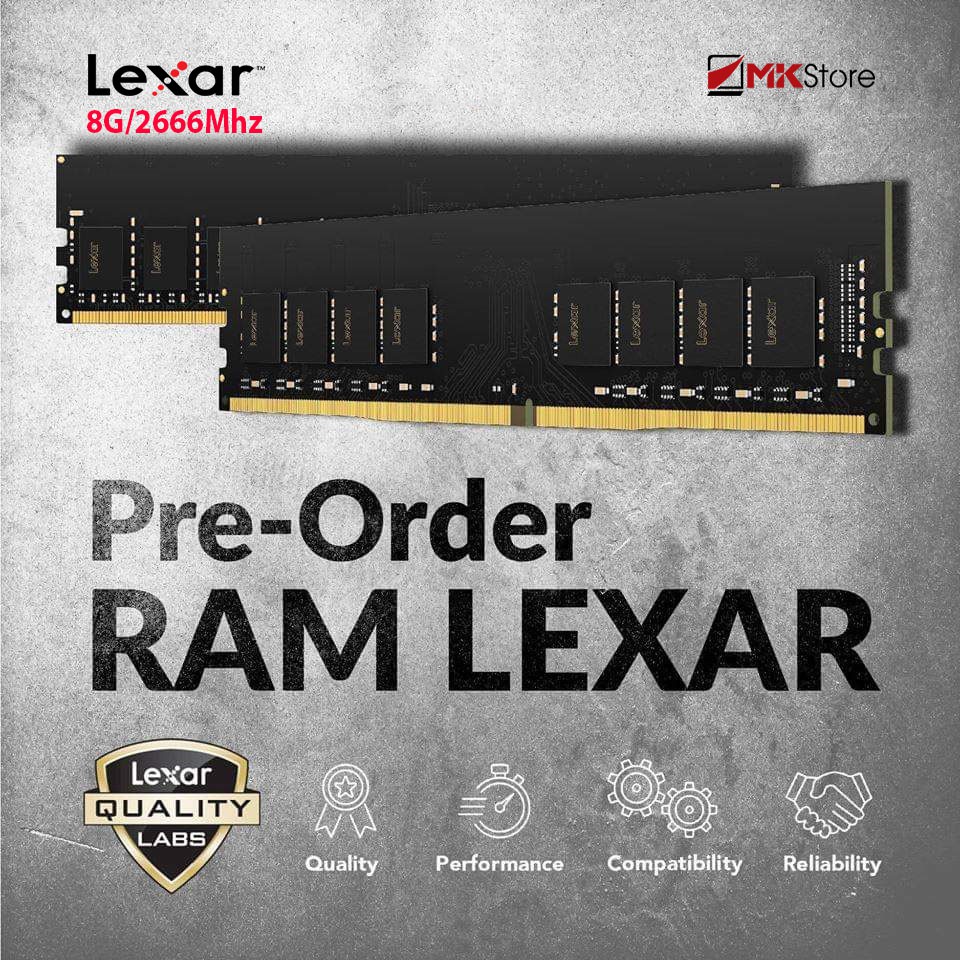 RAM LEXAR 8GB (8GB X1) BUS 2666 DDR4