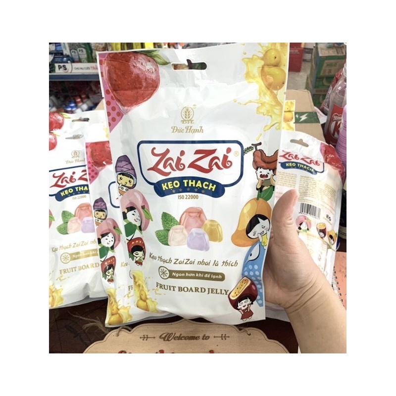 THẠCH ZAI ZAI TÚI 320G (TÚI DÀI MẪU MỚI)
