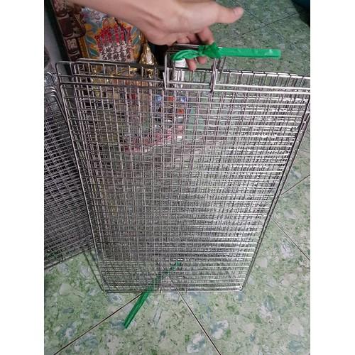 [HCM][Deal Khủng] Vỉ Nướng CaRo INOX Cao Cấp Chống Rỉ- KT: D40 x 30 cm-VNCR34I-