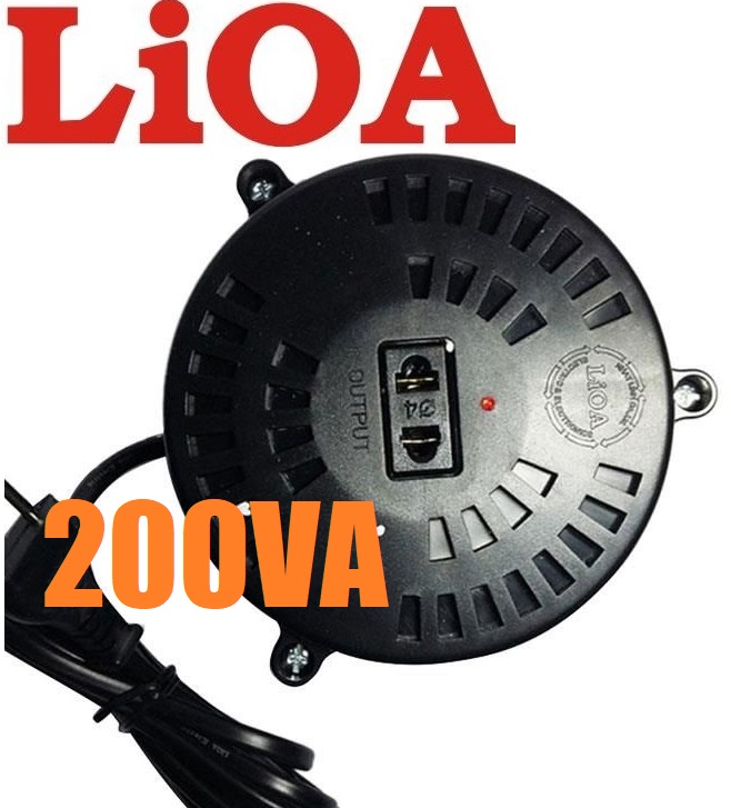Biến áp LIOA 200VA đổi nguồn 220V ra 100V-120V