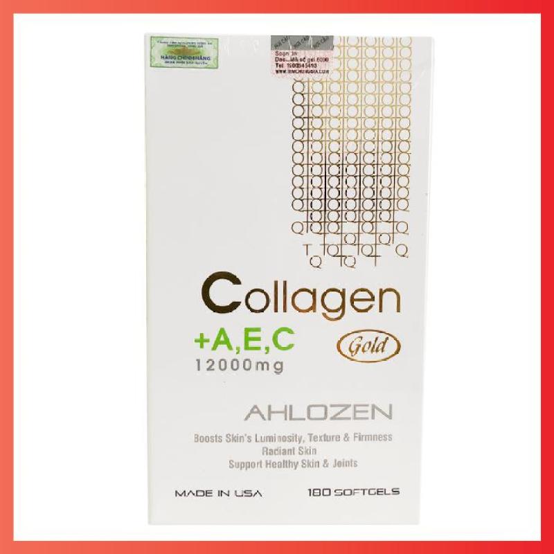 Viên Uống Collagen AEC 12000mg Ahlozen Mỹ 180 Viên cao cấp