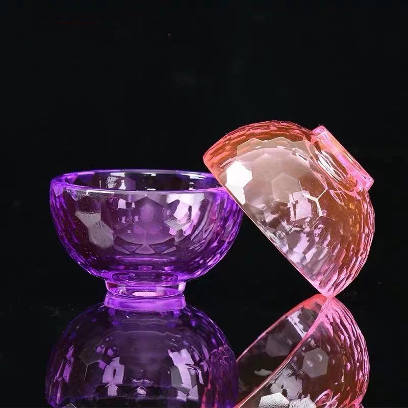 CHÉN THỦY TINH 7 MÀU NHỎ - 6CM