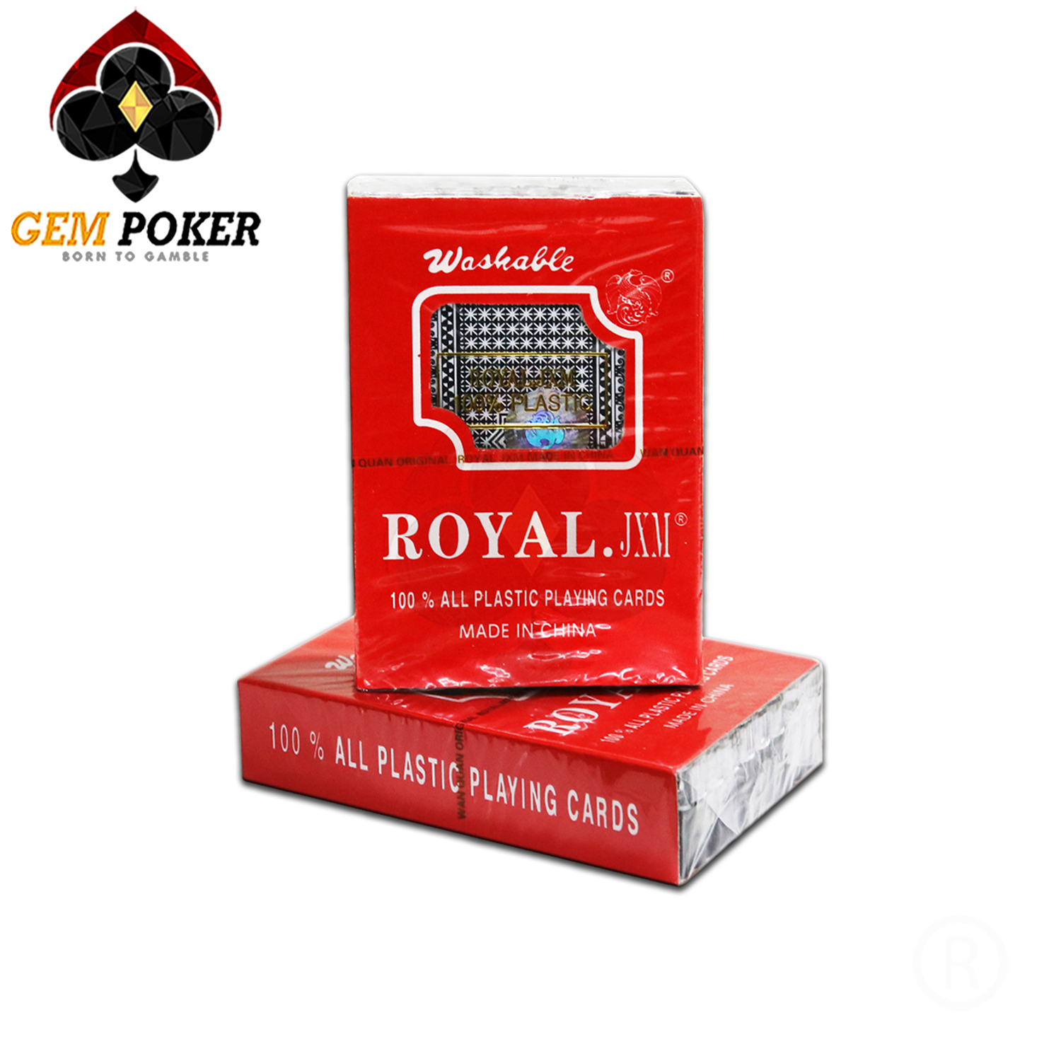 Bài tây nhựa royal jxm 100% plastic