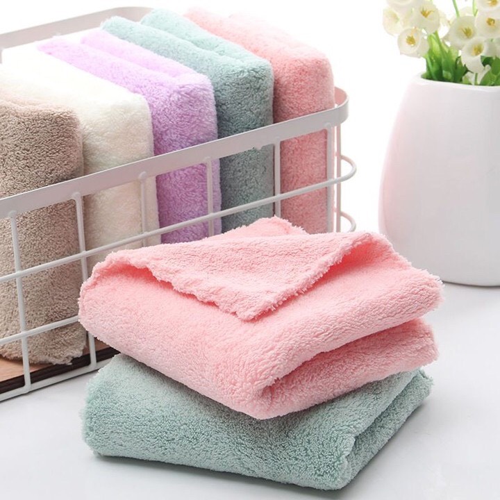 Khăn mặt lông mịn xuất Hàn 30x50cm