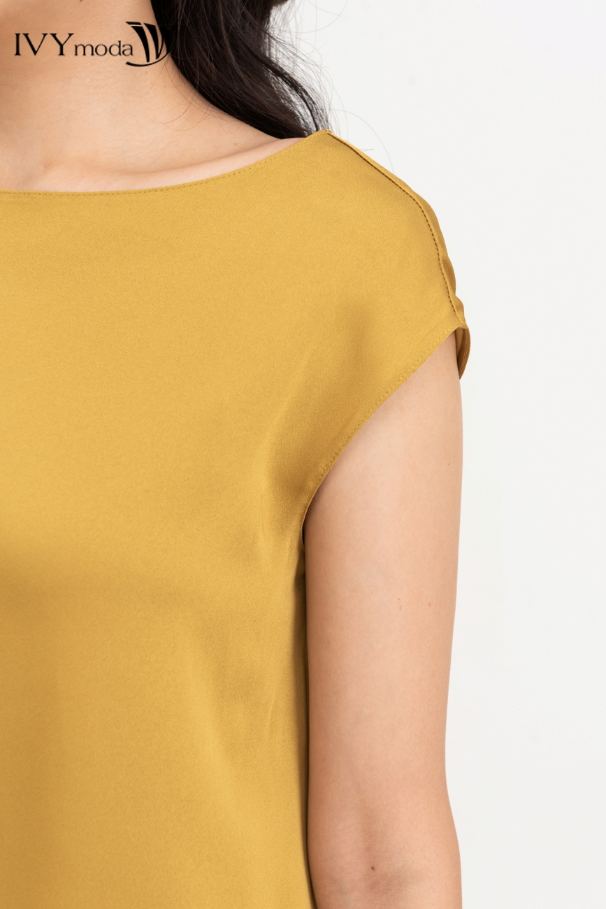 Áo lụa cổ thuyền IVY moda MS 16B9528