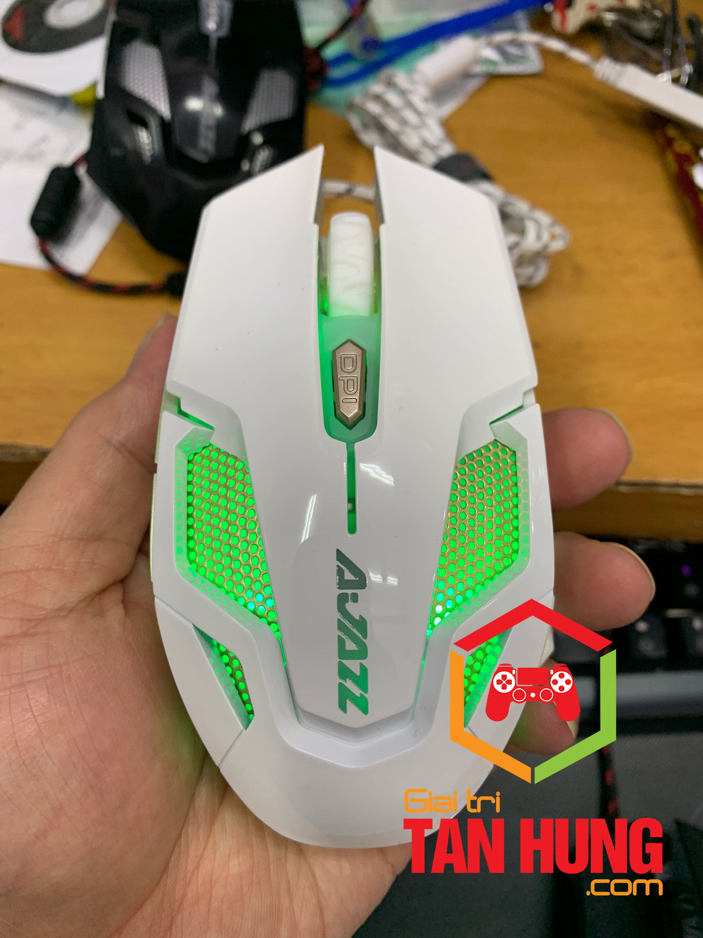 Chuột game thủ gaming ajazz green hornet 2 4000dpi