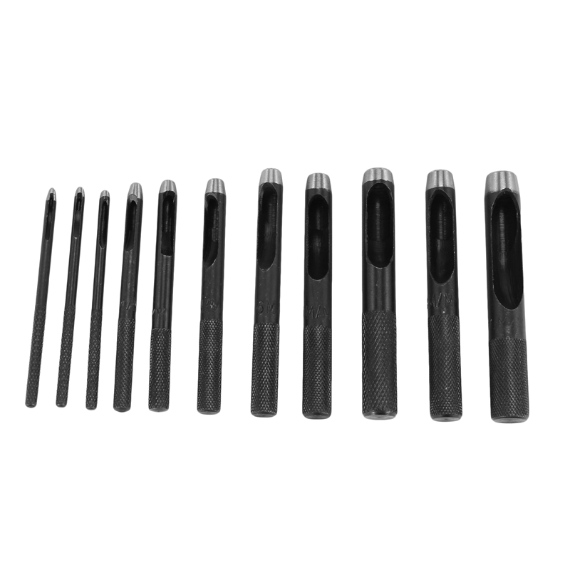11Pcs Round Hole Punch Set For Watch Band Leather Gasket Belt Fabric Canvas Clothes Eyelet(1