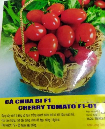 Hạt Cà Chua Bi Cherry Đỏ F1 - Gói 0,1 Gram
