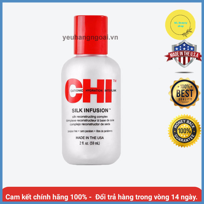 Serum dưỡng tóc Chi Silk Infusion 59ml Của USA.