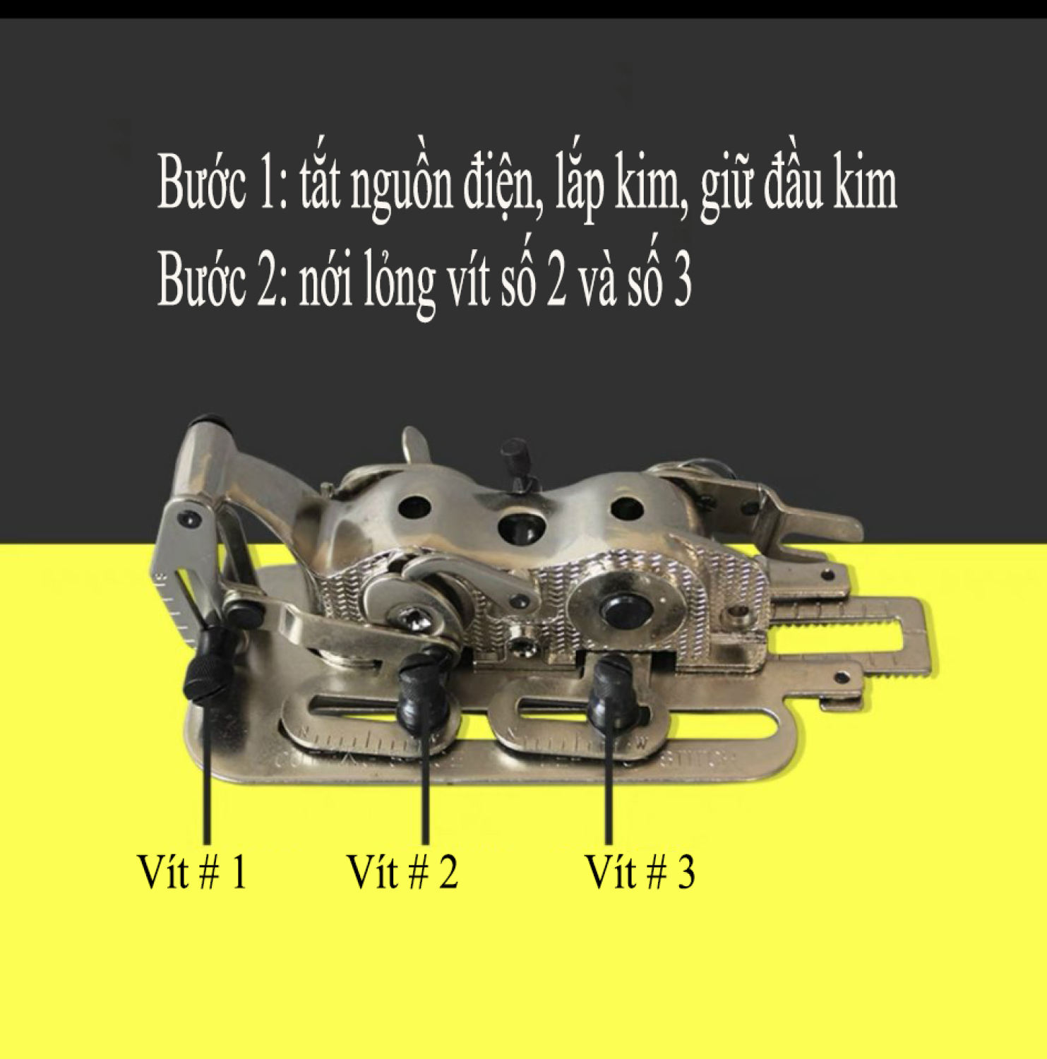 Bộ chân vịt làm khuy máy công nghiệp và gia đình