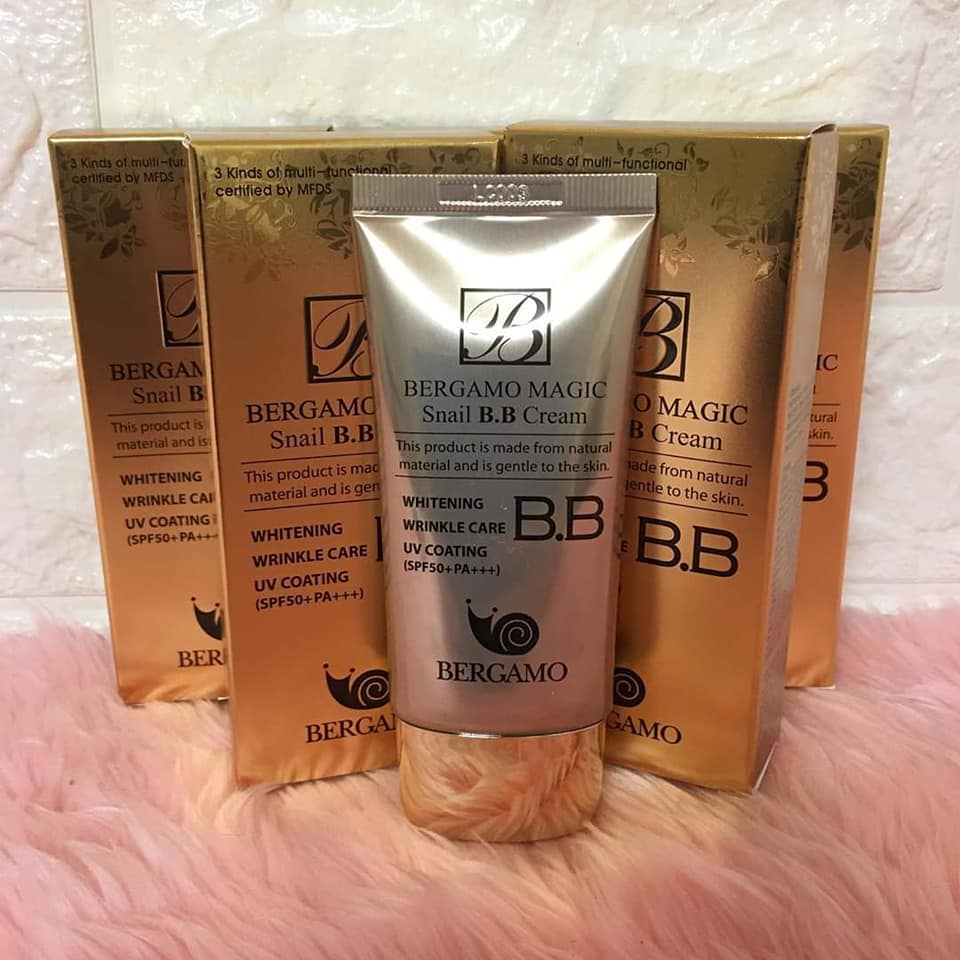 Kem nền chống nắng BERGAMO MAGIC SNAIL BB CREAM