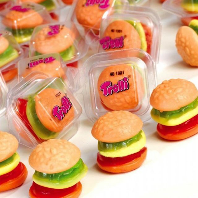 Kẹo dẻo trolli burger mini size 10gr/1 cái lẻ. hàng chuẩn đức