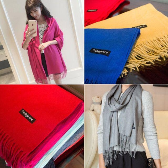 Khăn Quàng Cổ Cashmere Ấm Áp Cho Nam Nữ
