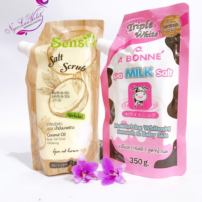 Muối tắm trắng Thái Lan vị sữa bò A BONNE SPA MILK SALT [Thái Lan] giá rẻ