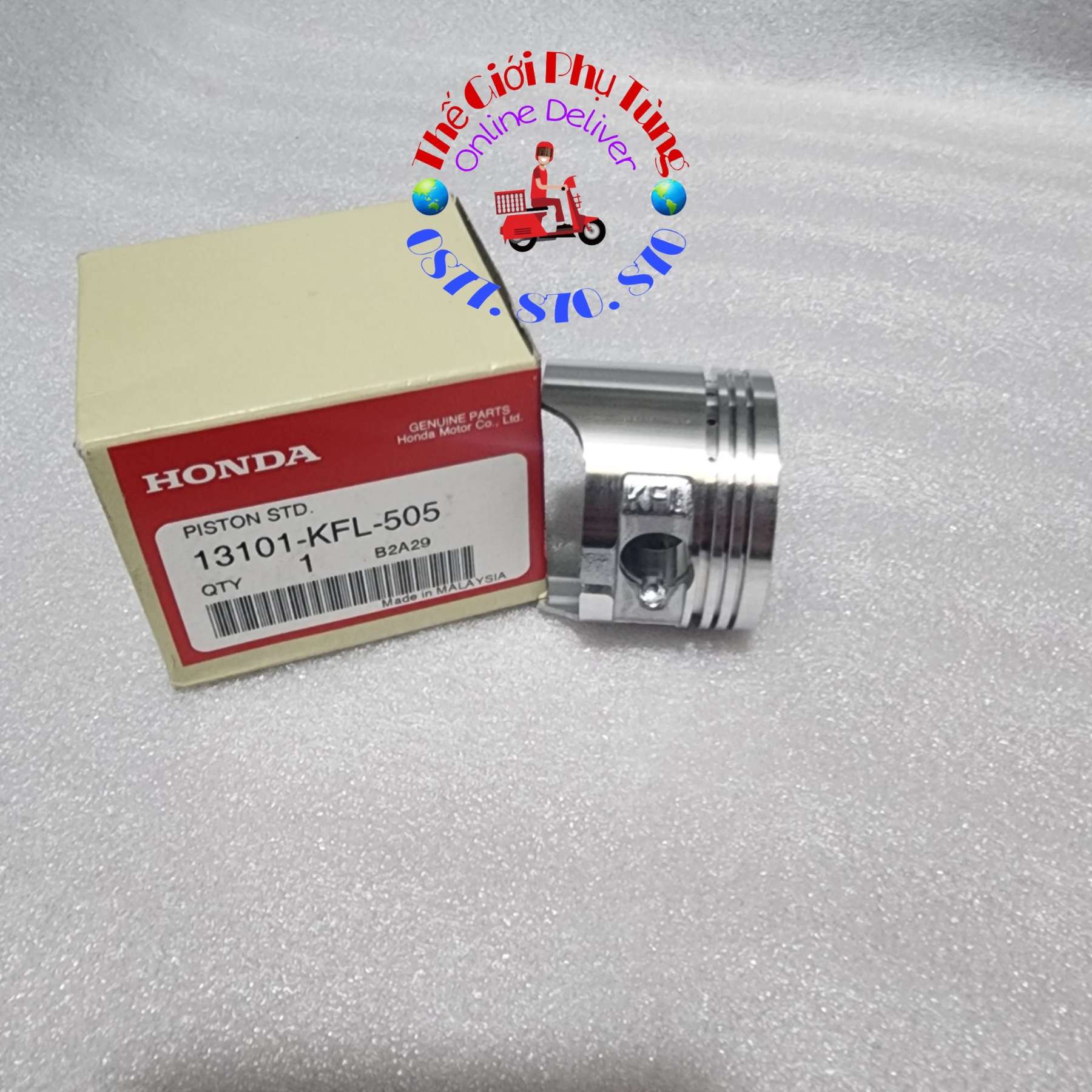 Piston bạc Wave Thái 110, Future 1 zin Honda Thái Lan