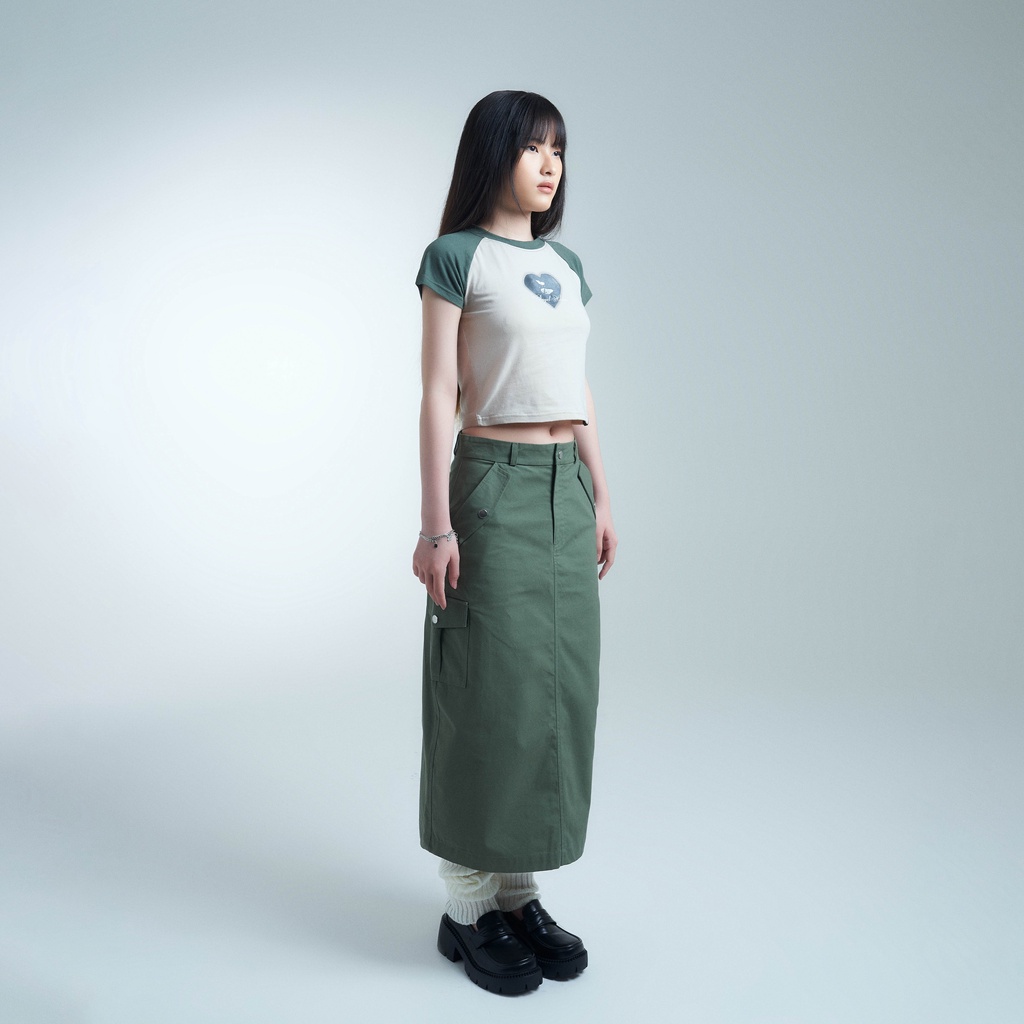 Áo Croptop PRADIES Blur Heart Phom Croptee