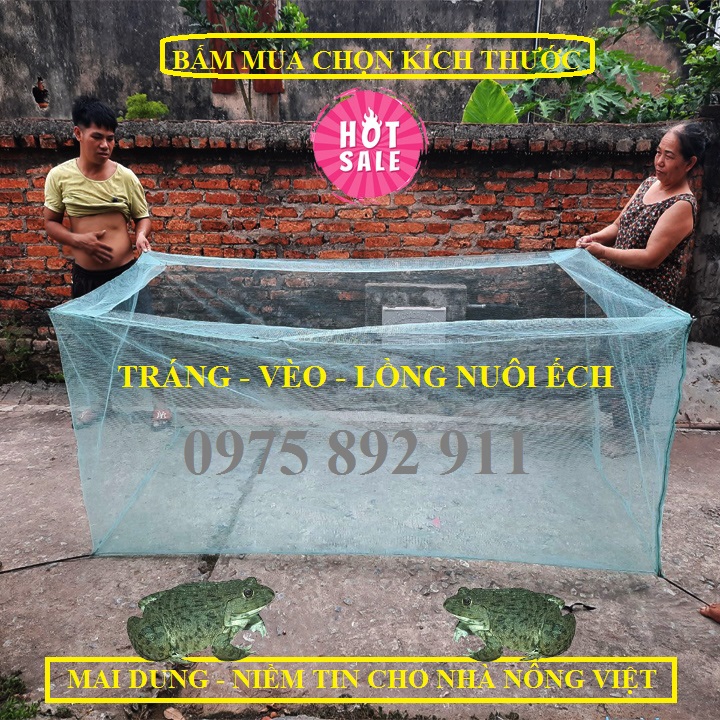 Lồng tráng nuôi ếch