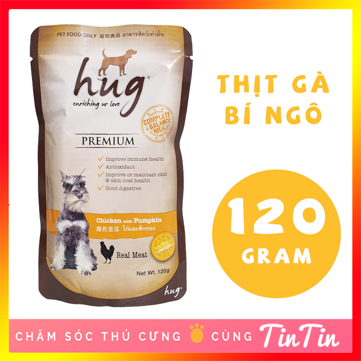 Pate Dinh Dưỡng Cho Chó HUG Gói 120 Gram