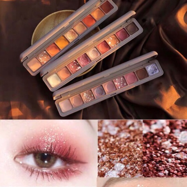 Bảng phấn mắt 9 ô Lameila Soft Eye Shadow Senabeauty #01 #02