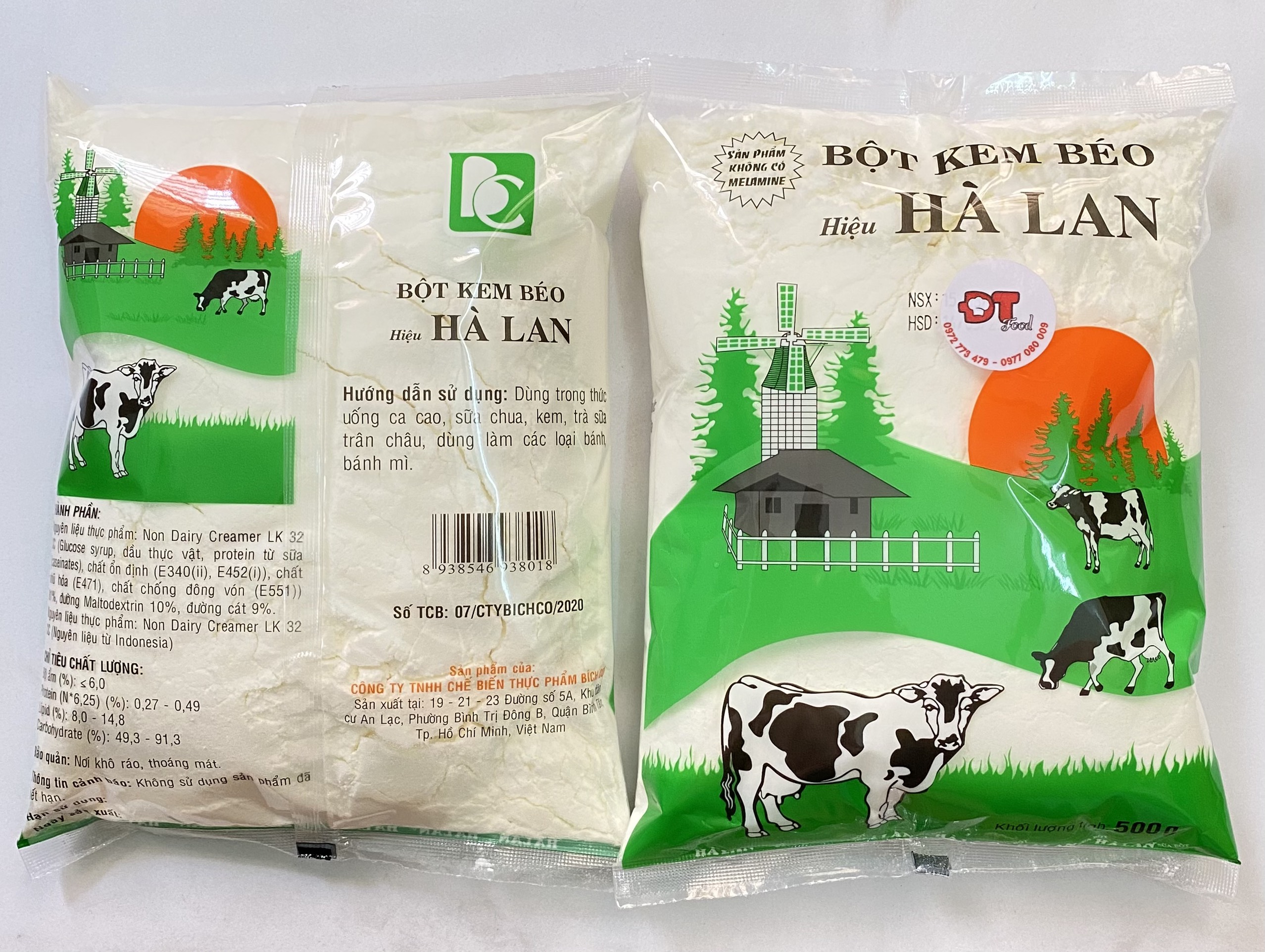 Combo 2kg Bột Kem Béo Hà Lan dùng pha trà sữa, pha cà phê, làm bánh