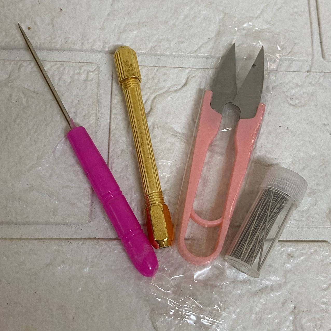 Bộ Dụng cụ cấy tóc, may tóc cho búp bê, BJD - phụ kiện may tóc búp bê ( Tặng head trọc ngẫu nhiên)