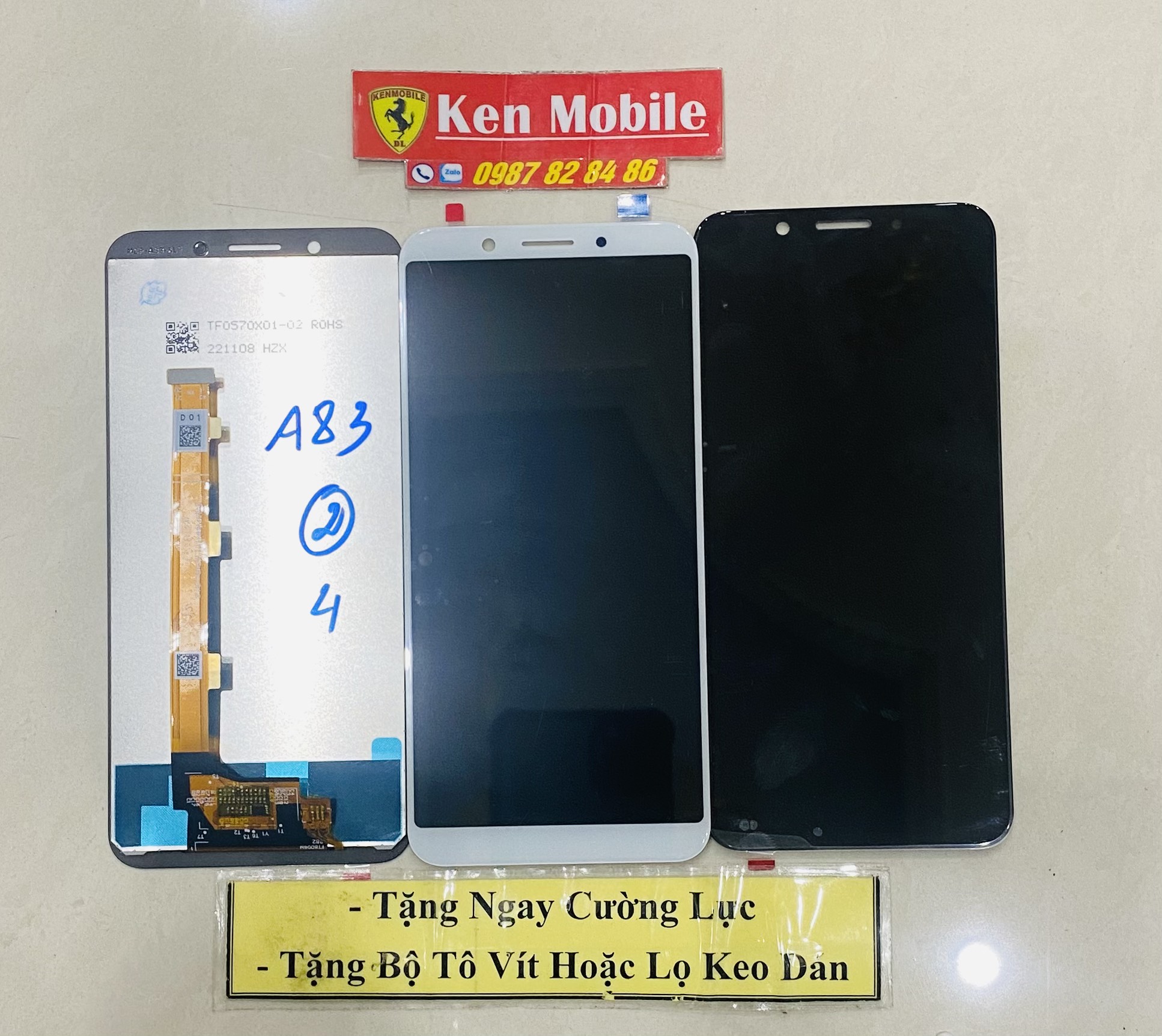 Màn hình nguyên bộ tương thích oppo a83, loại zin
