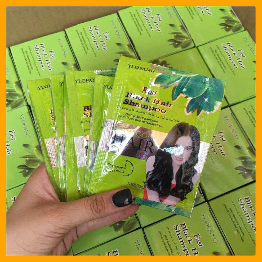 [HCM]Gội Là Đen Olive Thái Lan Hộp 10 Gói