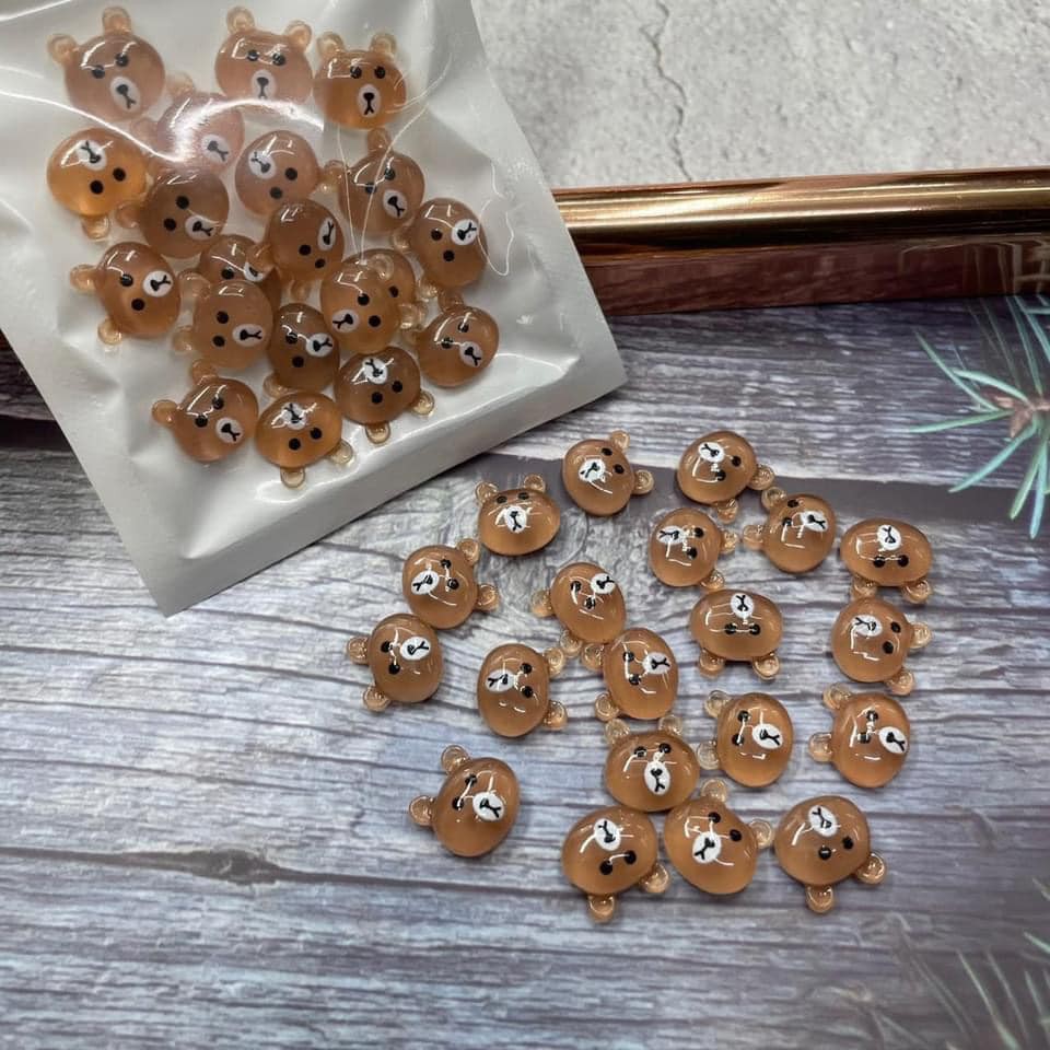Charm gấu cute trang trí móng cực xinh